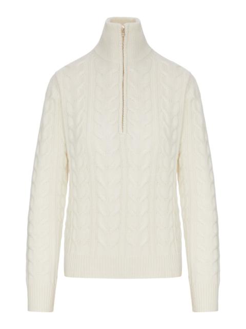 Max Mara Max Mara Women Cable Knit Cashmere Yarn Sweater