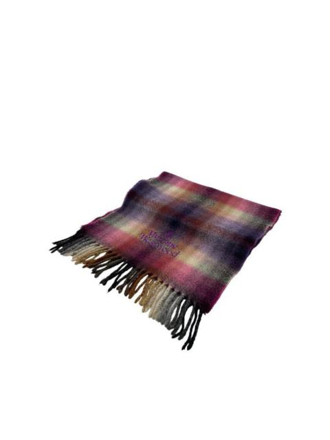 VW Embroidery Logo & Script Beautiful Shadow Plaid Scarf