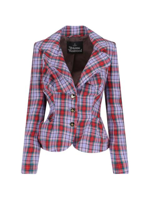Vivienne Westwood 'TARTAN' SINGLE-BREASTED BLAZER