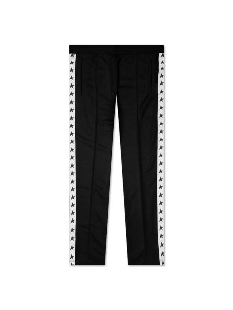 Golden Goose WOMEN'S STAR WIDE LEG JOGGING PANT - BLACK/WHITE