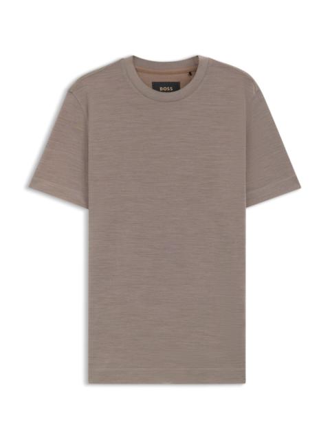 BOSS REGULAR-FIT T-SHIRT IN SILK AND WOOL