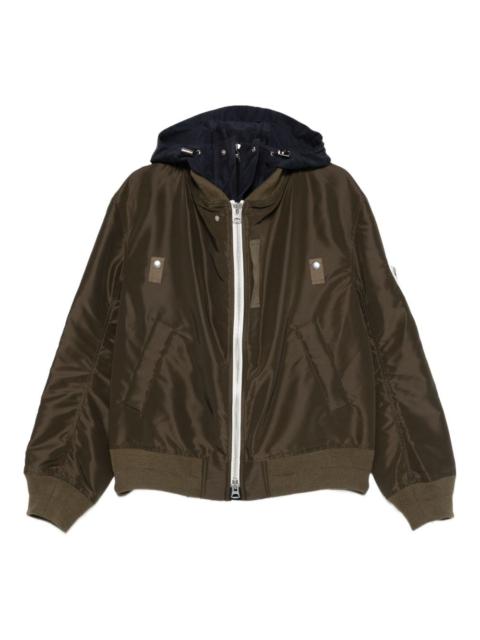 sacai Sacai Men Nylon Bomber Jacket