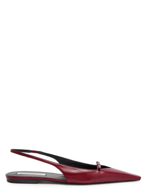 Victoria Beckham Leather Slingback Flats