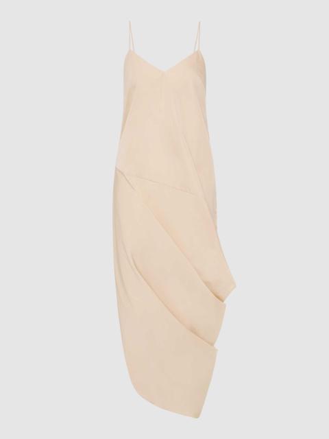 ST. AGNI Paper Taffeta Drape Dress - Pink Salt