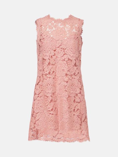 Dolce & Gabbana DG lace minidress