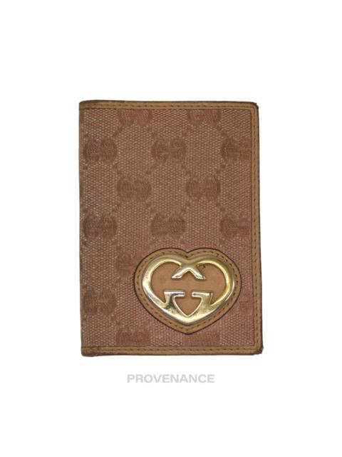 GUCCI Gucci Heart Pocket Organizer Wallet - Tan