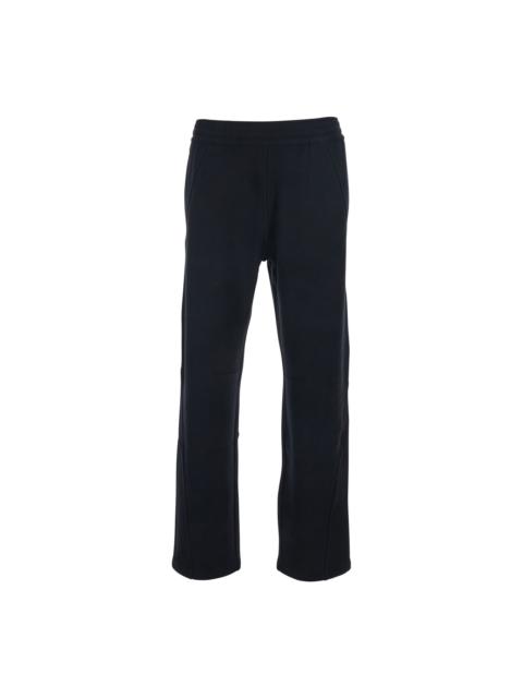 Givenchy Black Trousers With Elastic Waist And Embroidered Logo On The Back In Cotton Man