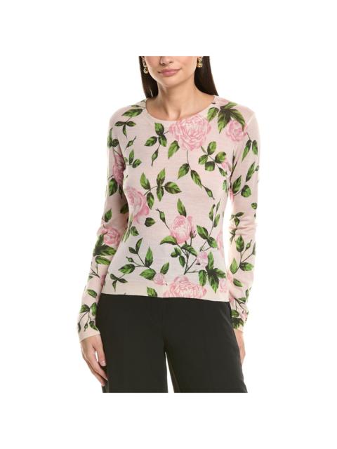 Oscar de la Renta Oscar de la Renta English Rose Wool Sweater