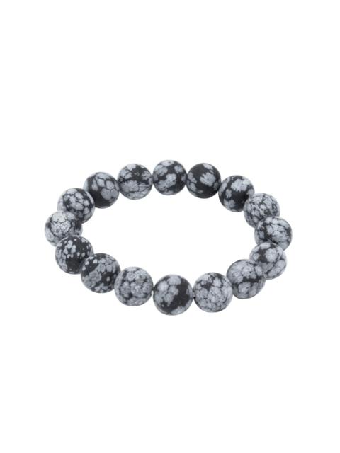 Jewelry - Bracelet - Matte Snowflake Obsidian 12mm.