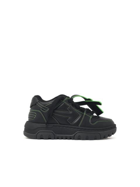 Off-White Off-White 'O.O.O. Chunky' Black Leather Blend Sneakers Men