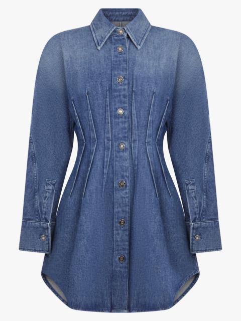 Givenchy COCOON SHORT WAISTED DENIM DRESS | MEDIUM BLUE