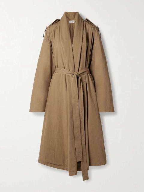 Pami belted cotton-poplin trench coat Tan
