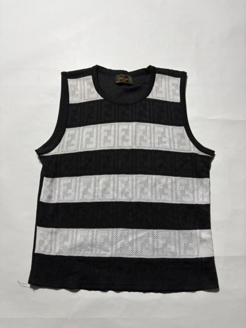 FENDI FENDI ZUCCA PATTERN SLEEVELESS TOPS