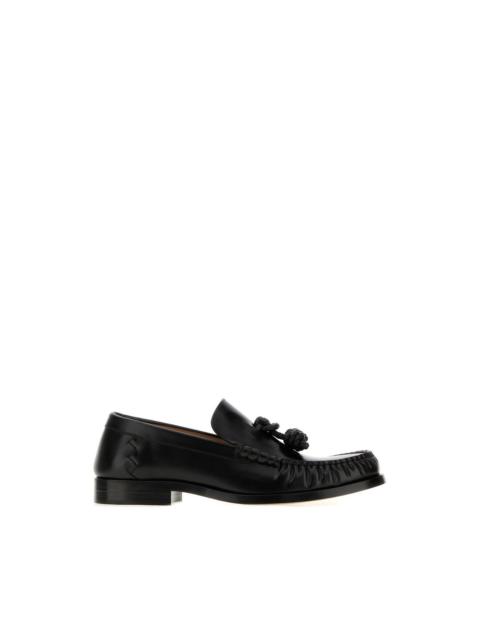 Bottega Veneta BOTTEGA VENETA $1350 Ugo Black Calfskin Leather Loafers New