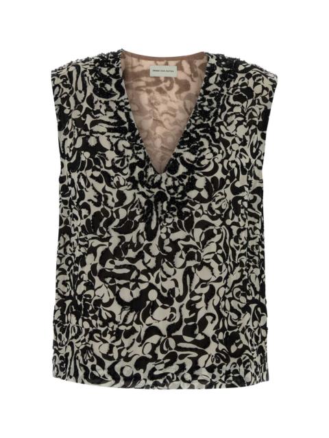 Dries Van Noten Dries Van Noten Women Printed Crepe College Top
