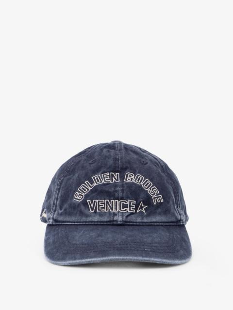 Golden Goose Golden Goose Cotton Hat Blue Men
