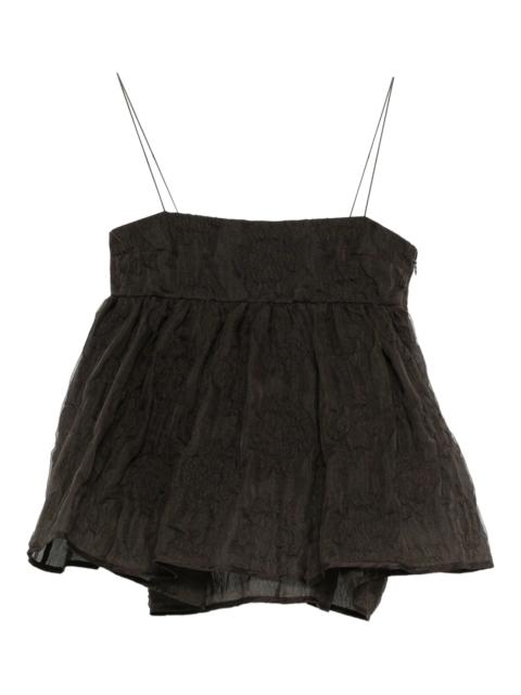 CECILIE BAHNSEN Veronica matelassé-effect tank top