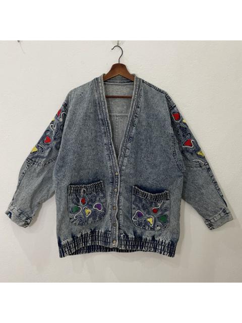 Other Designers Designer - Vintage Unbranded Denim Cardingan Jacket