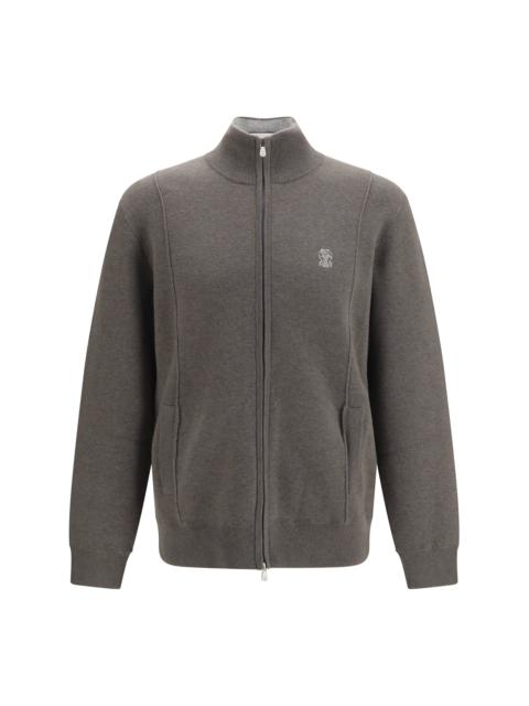 Brunello Cucinelli Brunello Cucinelli Double Cashmere Cardigan Grey Men