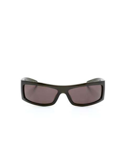 rectangular-frame tinted sunglasses