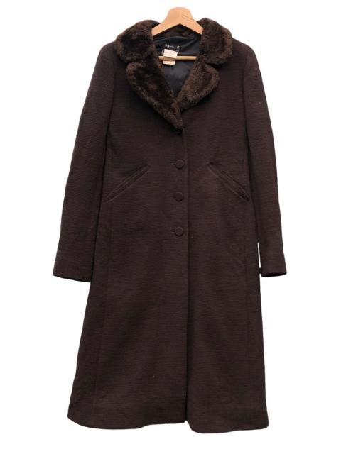 Other Designers agnes b. - Agnes B wool sherpa long coats