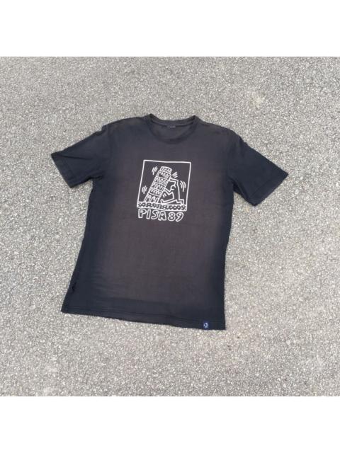 Other Designers Vintage - Thrashed Faded Keith Haring PISA89 T-shirt