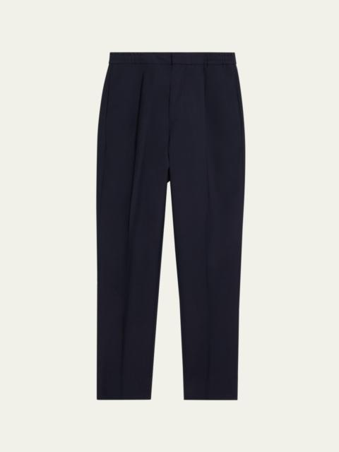 Men's Drew Straight-Fit Pleated Stretch Pants