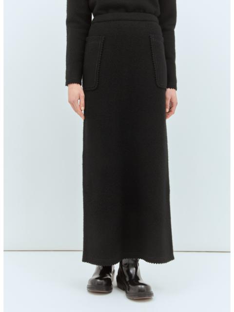 Max Mara Women Wool And Cashmere Long Skirt