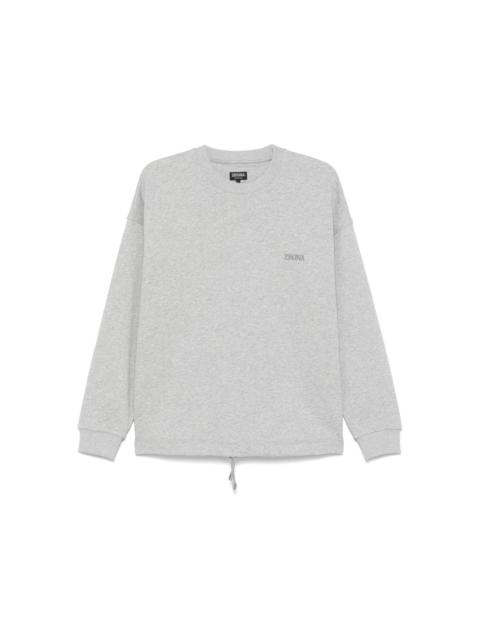 logo-embroidered sweatshirt