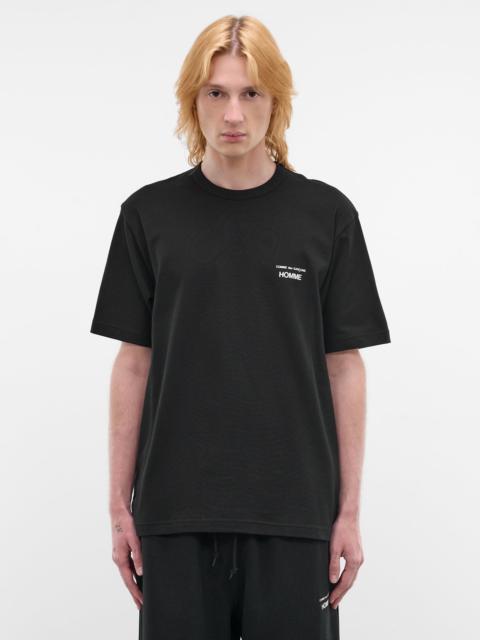 Comme des Garçons Homme Black Short Sleeve Logo Tee