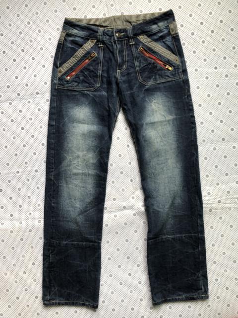 Hysteric Glamour Japanese Brand Back & Faith distressed jeans