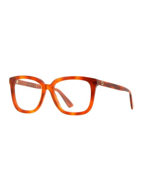 GUCCI Gucci Ladies Brown Square Eyeglass Frames GG1319O 002