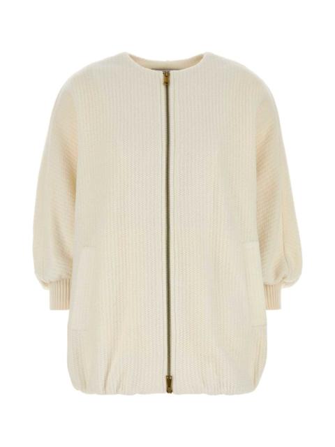 Max Mara Ivory Wool Blend Cirino Jacket
