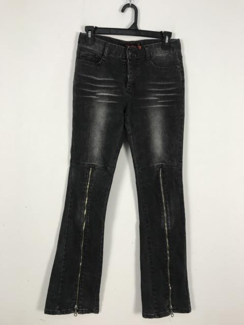 Other Designers Japanese Brand - Dixie Flare Denim Jeans Zipper Leg
