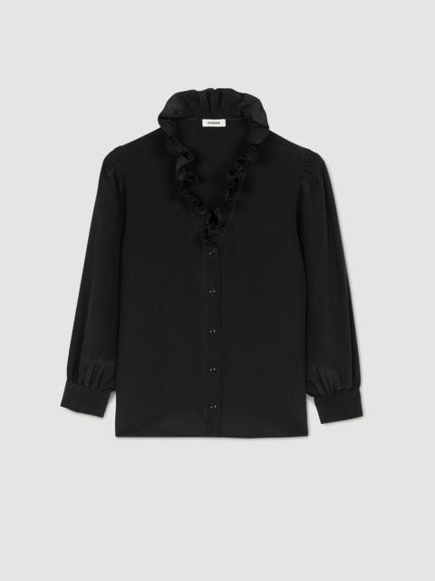 Sandro FLOATY SILK SHIRT