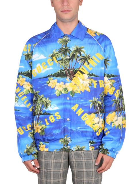 GUCCI Gucci Men Nylon Jacket With Print