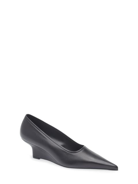 TOTEME TOTEME Pointed Toe Wedge Pump in Black at Nordstrom