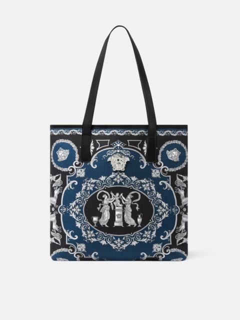 VERSACE La Medusa Printed Canvas Tote