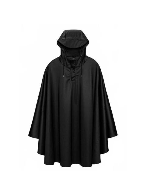 RAINS Rains Black Loose-Fit Cape