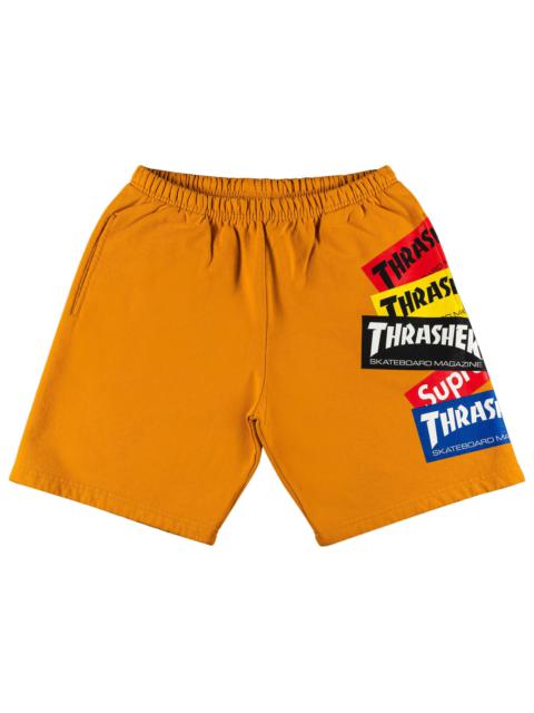 Supreme Supreme x Thrasher Multi Logo Sweatshort 'Gold'