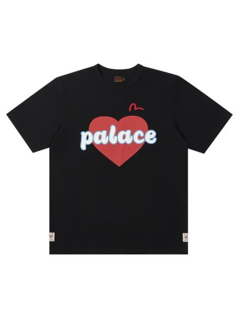 PALACE Palace x Evisu Heart T-Shirt 'Black'