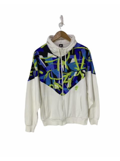 Nike Vintage 90’s Nike Hoodie Jacket Multicolor Rare Design