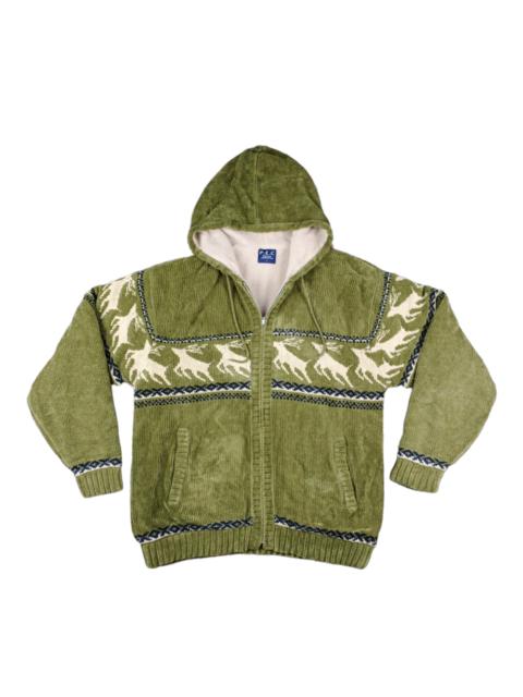 Other Designers Vintage - Vintage P.E.C Animal Printed Fleece Hoodie Jacket