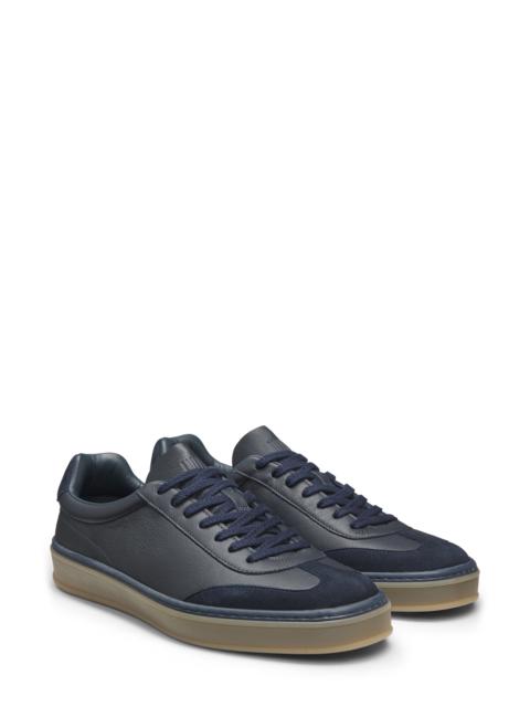 BOSS BOSS x Beckham Zarek Low Top Sneaker in Dark Blue at Nordstrom