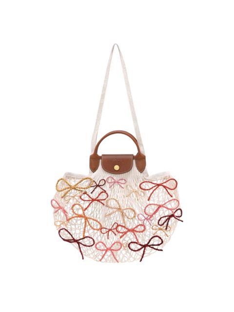 Longchamp Le Pliage Collection Mesh bag Ecru - Canvas