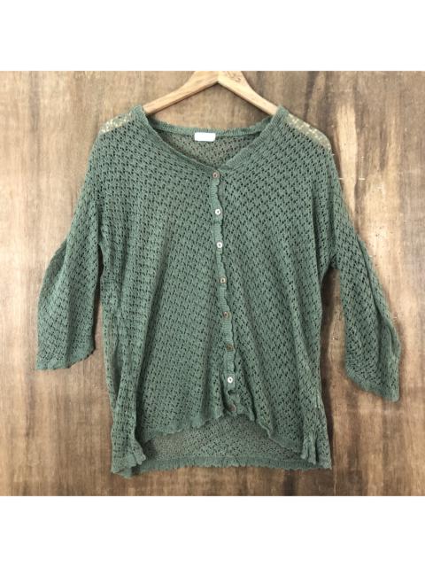 Other Designers Vintage - Patterned Mesh Net Cardigan