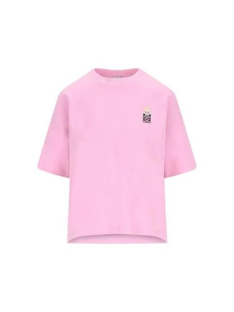 Loewe Loewe Cotton T-shirt With Anagram And Embroidery