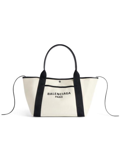 BALENCIAGA Women's Biarritz Medium Tote Bag  in Beige/black
