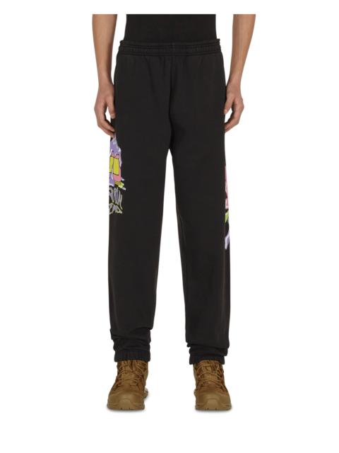 BRAIN DEAD Paintman Sweatpants Black