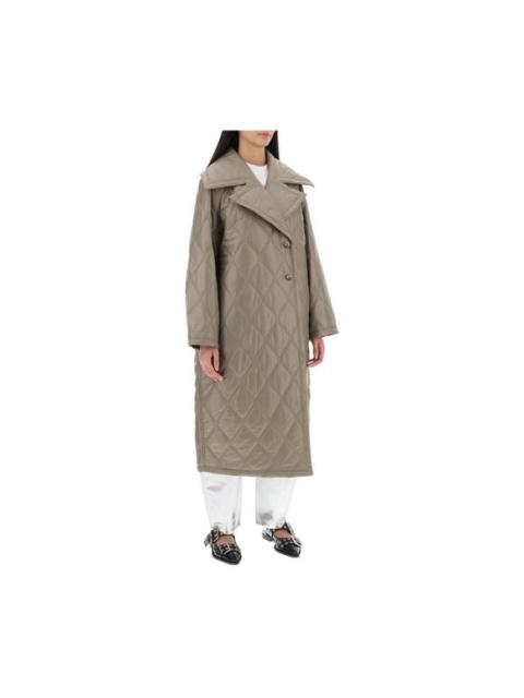 GANNI Ganni quilted oversized coat Size EU 36 for Women
